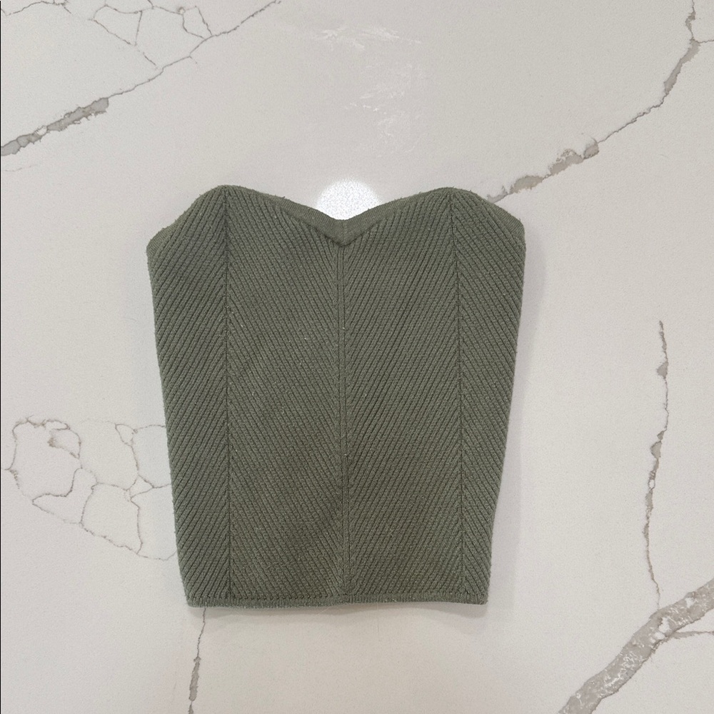 Aerie Olive Green Crop Top